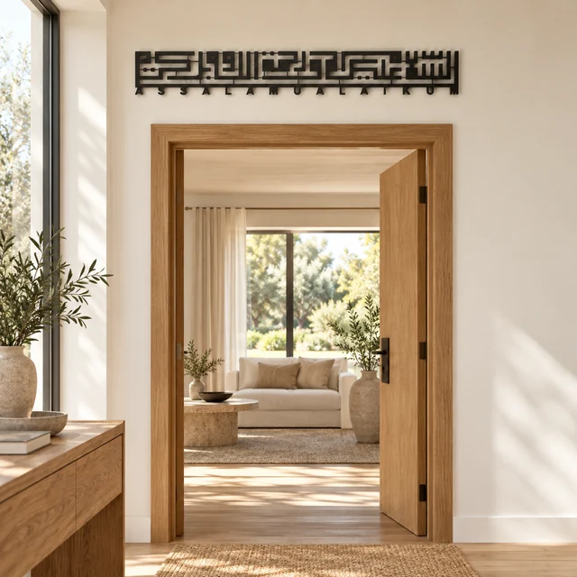 Dezayn Assalamualaikum Kufi AS-KF Home Deco Wall Decoration Calligraphy Islamic Khat Kufi Wall Art