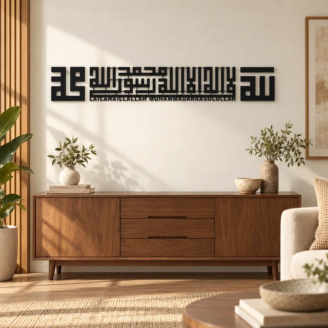 Dezayn Shahadah Kufi SH-KF Home Deco Wall Decoration Calligraphy Islamic Khat Kufi Wall Art